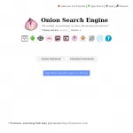 Onion Search Engine