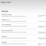 Catalog website - Tor onion