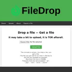 Filedrop.  Give a file, get a file